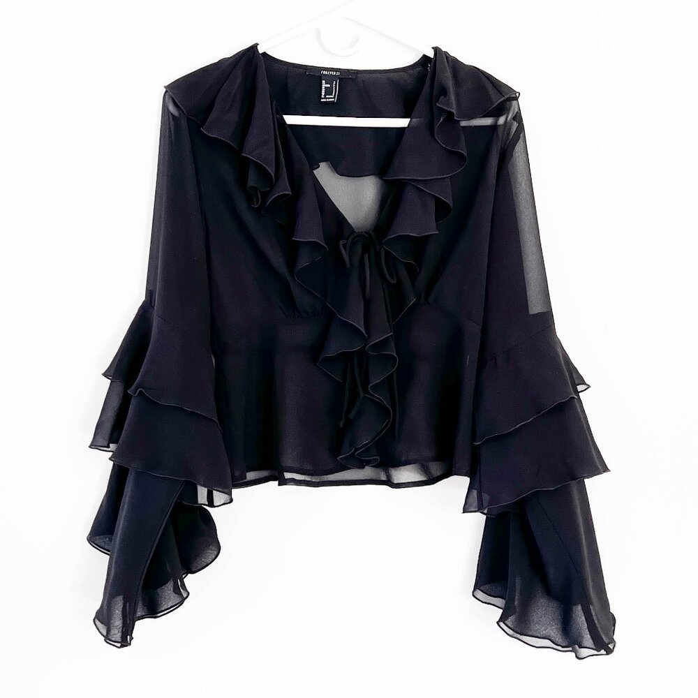 Chiffon Ruffle Top